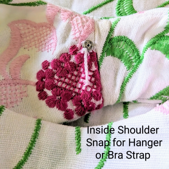 Talbot's Petites, NWOT, Spring Florals, Sleeveless Sheath, Lined Dress, Size 2P - Picture 8 of 13